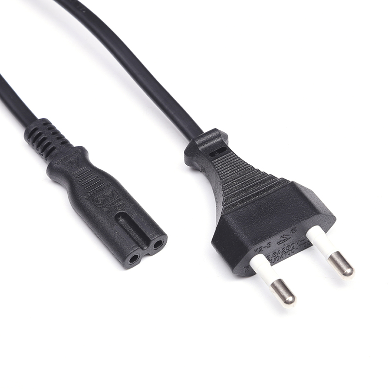 歐標(biāo)兩芯扁頭8字尾電源線